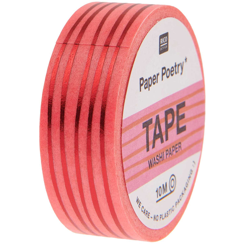 Tape Lines, Neon Pink / Red FSC MIX