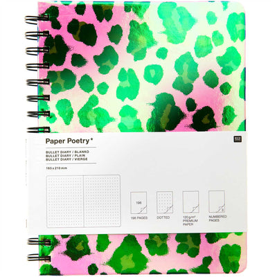 Paper Poetry Bullet Diary Spiralbindung Acid Leo 16,5x21,5cm 96 Blatt