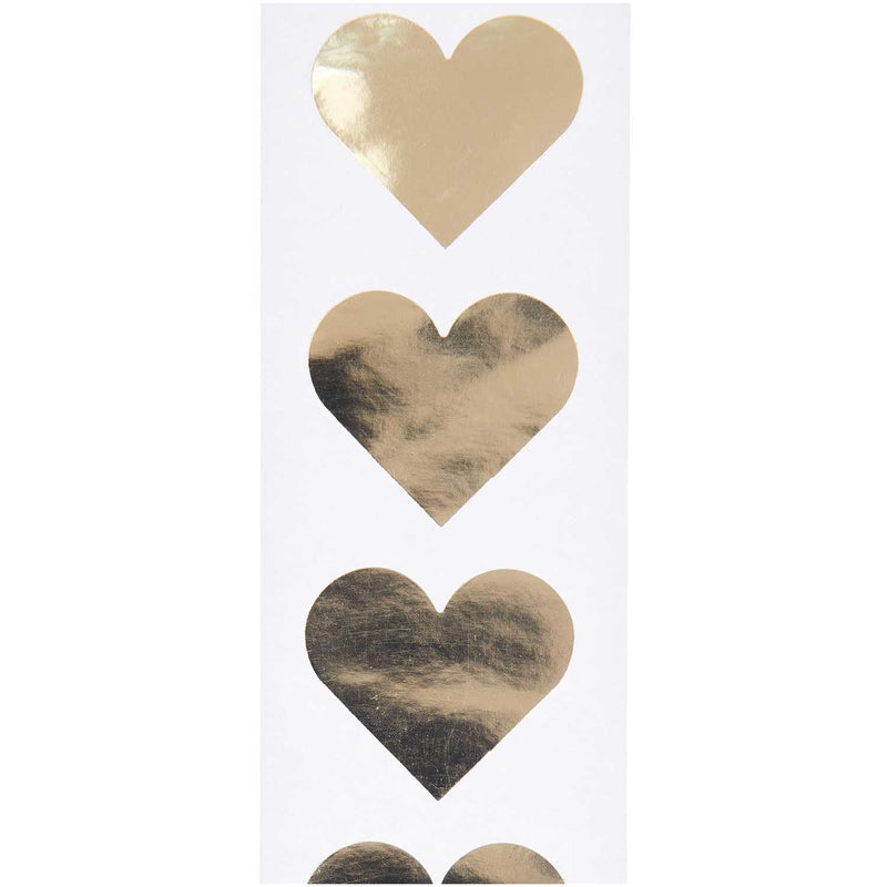 Sticker Herzen gold FSC MIX