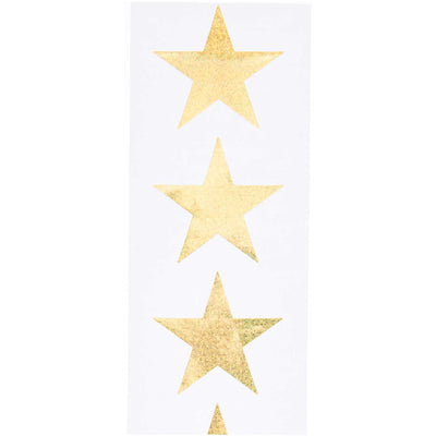 Sticker Sterne, gold, holographisch