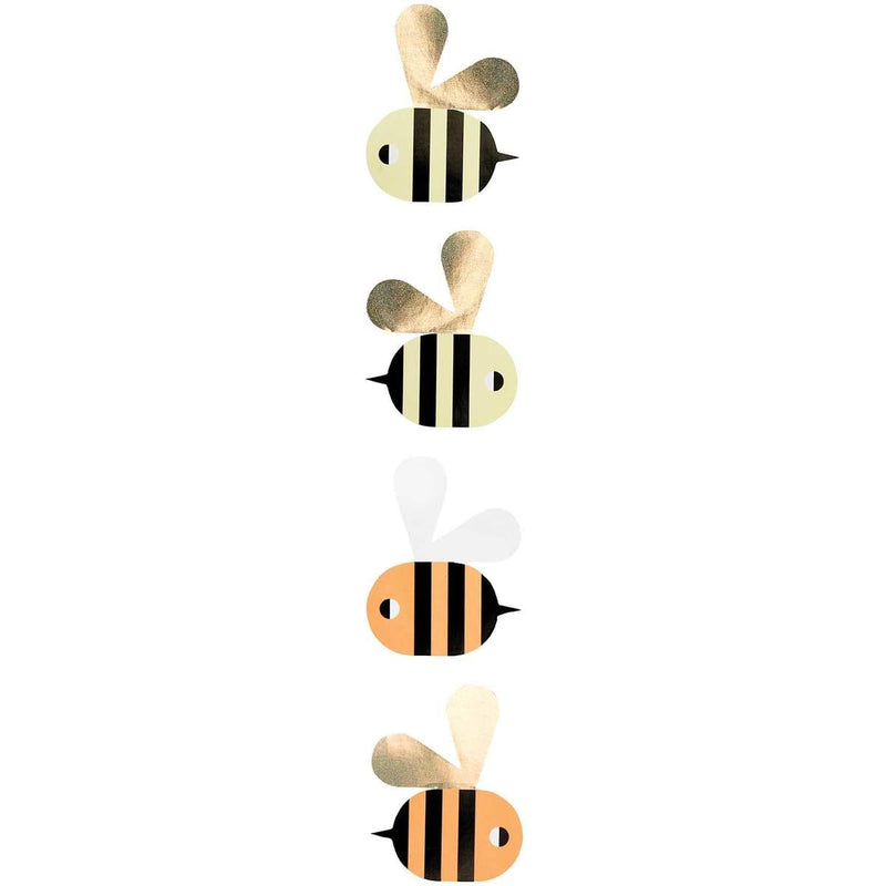 Paper Poetry Sticker Bienen Ø 5cm 120 Stück auf der Rolle | Boutique Ballooons