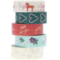 Paper Poetry Tape Set Figuren 1,5cm 10m 5teilig