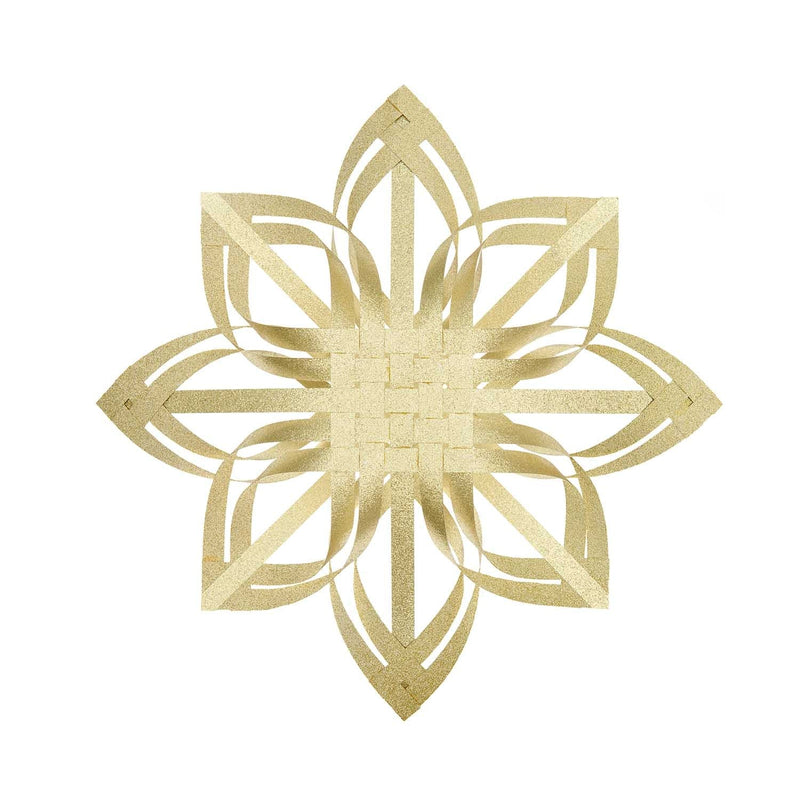 Bastelset Web-Stern, glitter gold, 40 cm FSC MIX