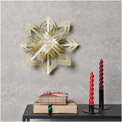 Bastelset Web-Stern, glitter gold, 40 cm FSC MIX