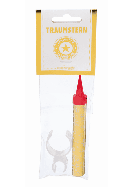 Traumstern Goldstück mit Flaschenclip | Boutique Ballooons