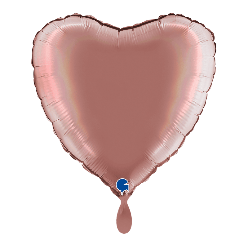 Herzballon Regenbogen-Holografisches Platin-Rosé