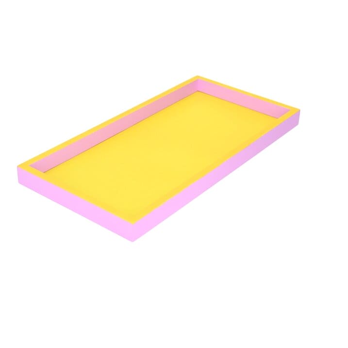 NEO, TABLETT, RECHTECKIG (29,9X2X14,9CM), 2 FARBIG, GELB/ROSA
