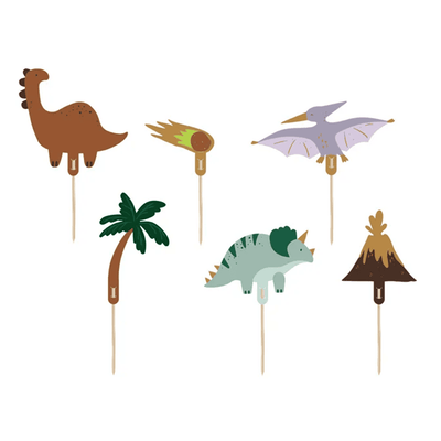 6 Cake Topper - Dinosaurier | Boutique Ballooons