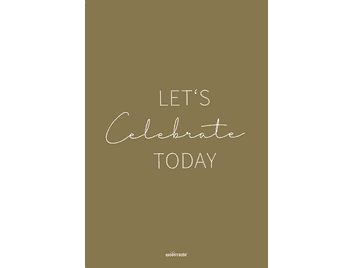 Celebrate XL Postkarte Golden Time Edition postcard