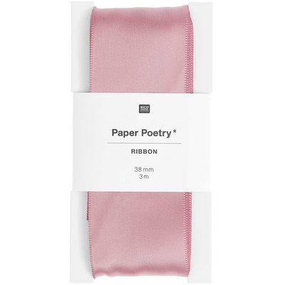 Satinband, Rosa Mauve, 38 mm x 3 m