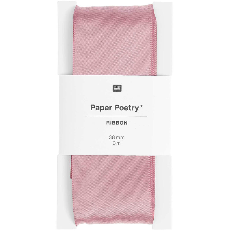 Satinband, Rosa Mauve, 38 mm x 3 m