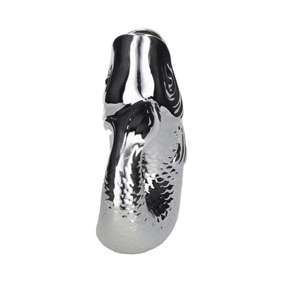 MONSIEUR CARAFON, FISCH, VASE, L, SILBER, 2,7 LITER