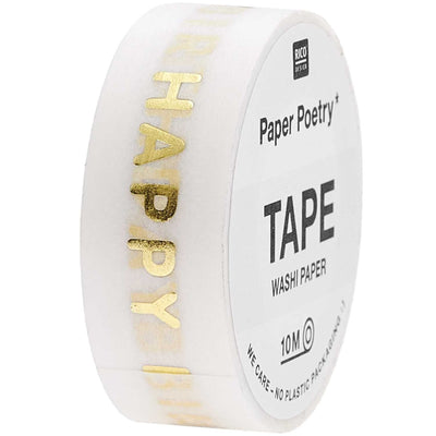 Tape Happy Birthday, natural FSC MIX