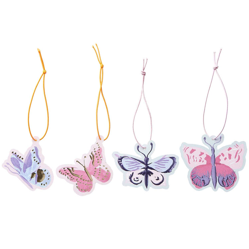 Geschenkanhänger La Vie en Rose, Schmetterlinge FSC MIX