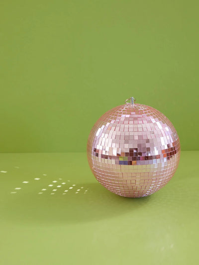 Groß Rund Diskokugel - Pink