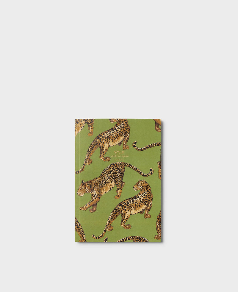 Olive Leopard A5 Paper Notebook