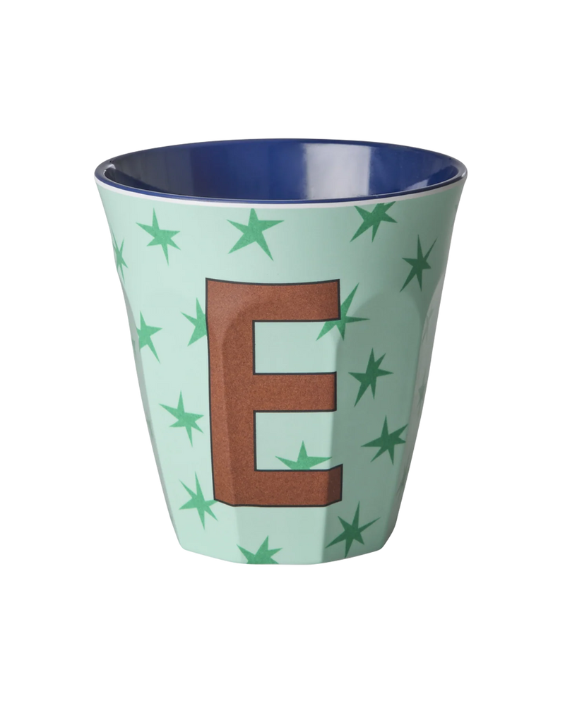 Medium Cup - Green - E - Stars