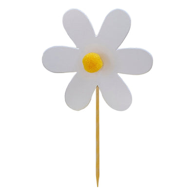 Gänseblümchen-Cupcake-Topper mit Pom Poms | Boutique Ballooons