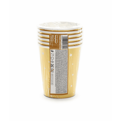 6 Pappbecher Trend - 220ml - Happy New Year