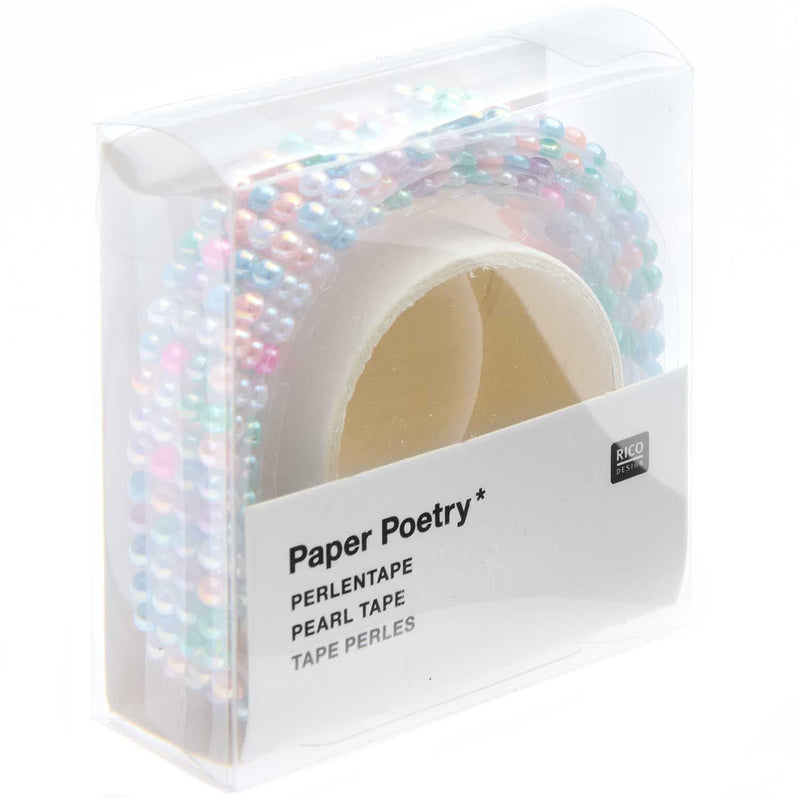 Tape Perlen, Multicolor, 1,9 x 50 cm