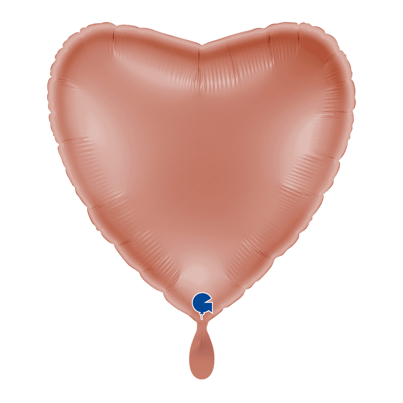 Herzballon XL Roségold