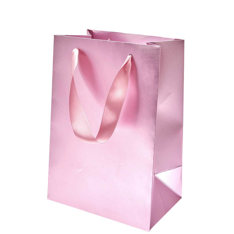 Geschenktüte Metallic Rosa, M, FSC MIX