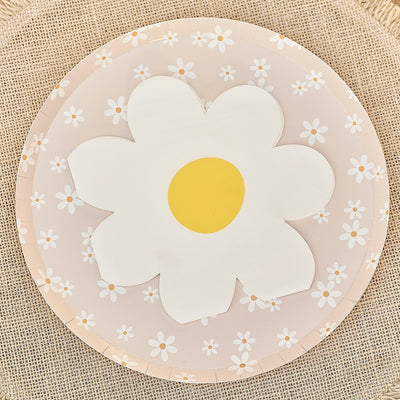 Gänseblümchen-Blumenmuster Papierservietten | Boutique Ballooons