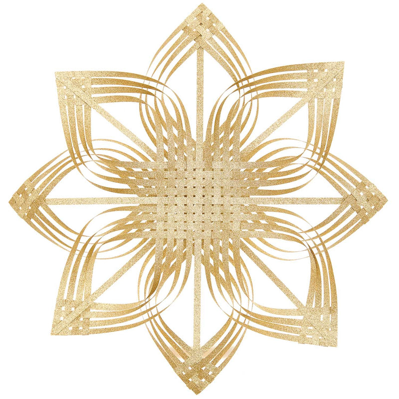 Bastelset Web-Stern, glitter gold, 60 cm FSC MIX