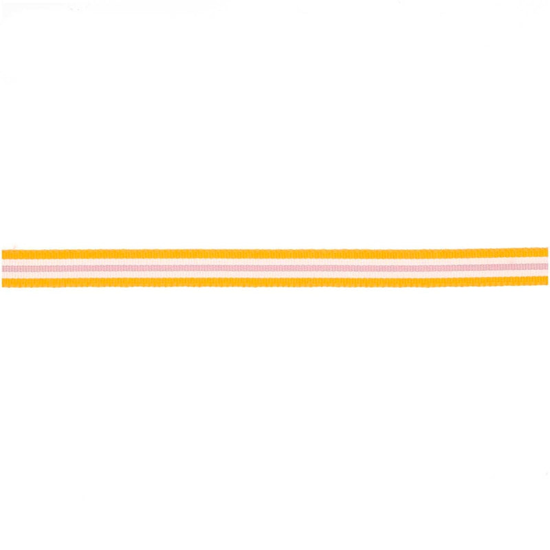 Webband Multi Streifen, Neon Orange/Weiß/Flieder, 10 mm x 3 m | Boutique Ballooons