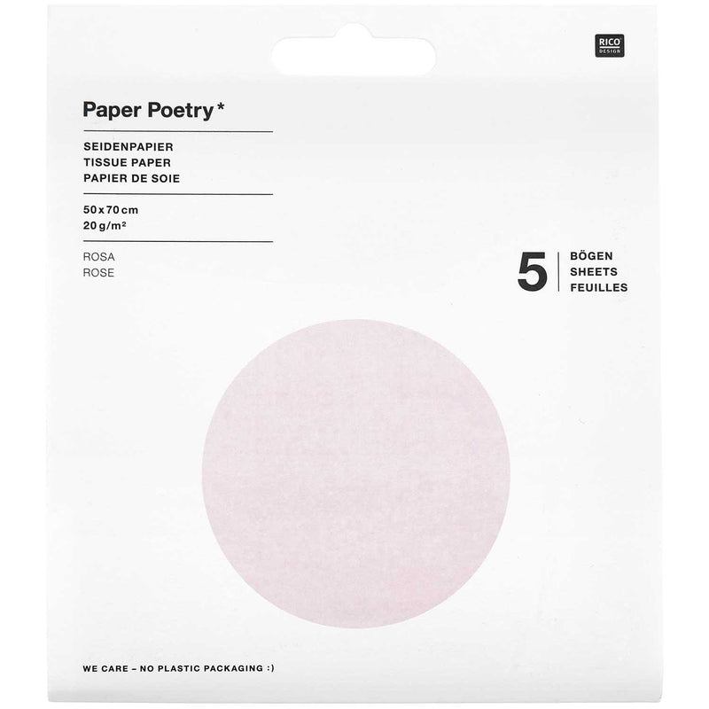 SEIDENPAPIER,ROSA 5 ST FSC MIX