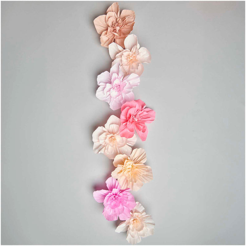 Krepppapier Blüten Set, Primrose Hill, M, FSC MIX