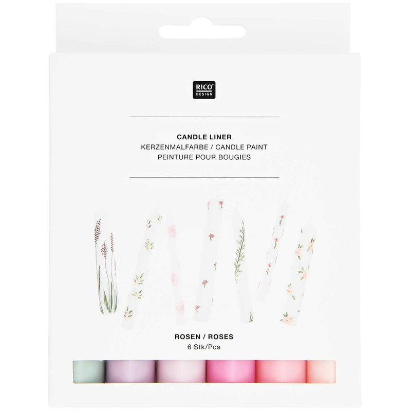 Candle liner Set Roses, 6-tlg