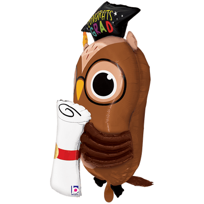 Folienballon Grad Owl Diploma XXL