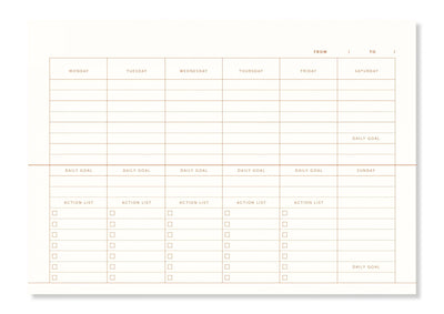 A-Journal Deskplanner – Linen