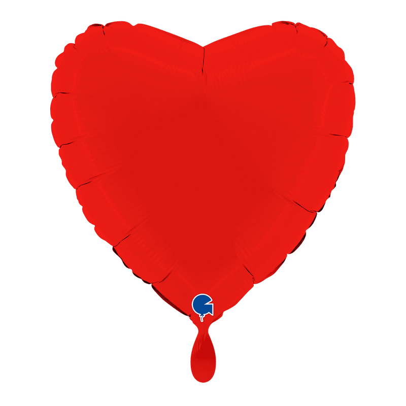 Herzballon Matt Rot