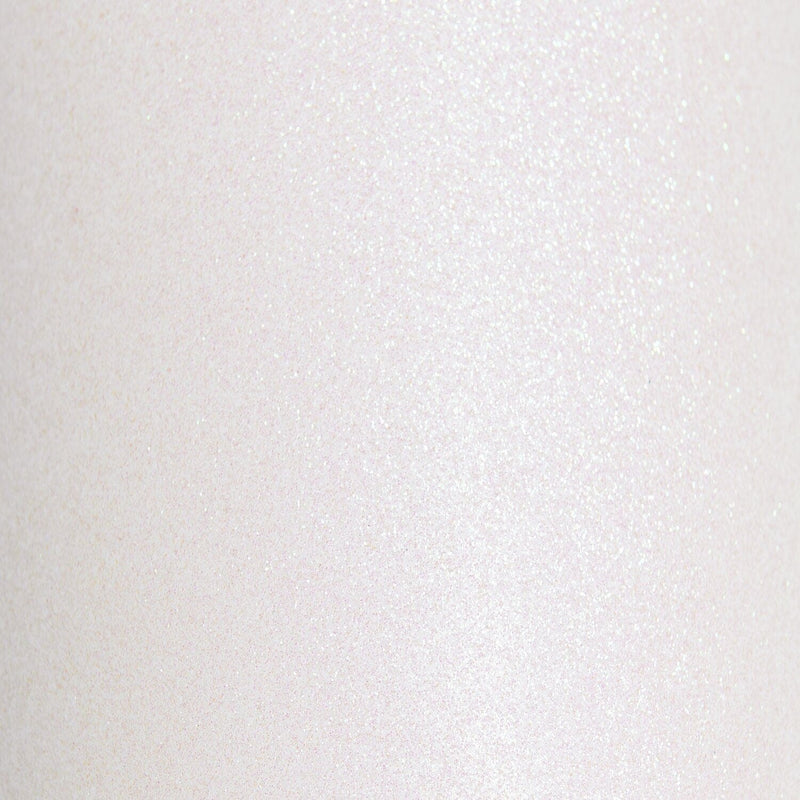 Schultüte mit Tüllverschluss, 20 cm, Glitter-Weiß, FSC Recycled