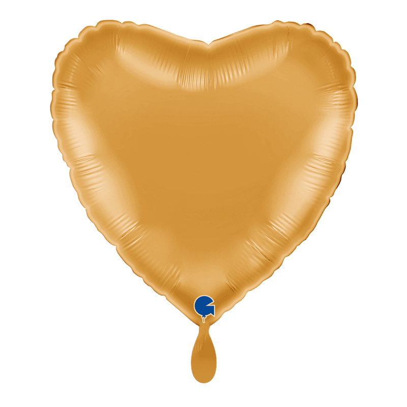 Herzballon Gold