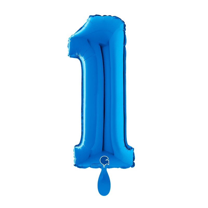 Zahlenballon 1 XL - Blau