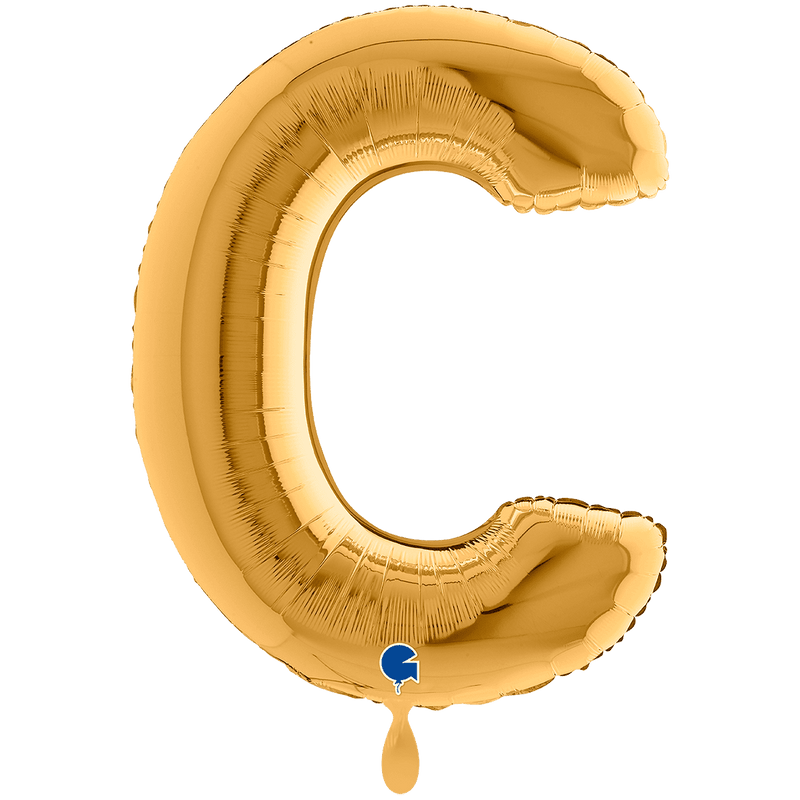 Buchstabenballon C XXL - Gold