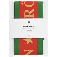 Paper Poetry Taftband Fröhliche Weihnachten 58mm 3m