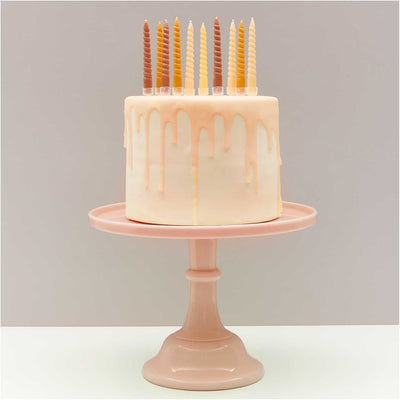 YEY! Let's Party Spiral Kerzen senf Mix 1,2x10cm 10 Stück