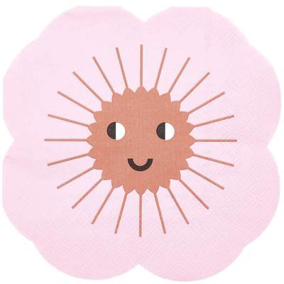 YEY! Let's Party Servietten Blume 16x16cm 20 Stück | Boutique Ballooons