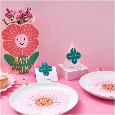 YEY! Let's Party Servietten Blume 16x16cm 20 Stück | Boutique Ballooons
