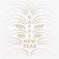 Rico Design Servietten Happy New Year weiß 33x33cm 20 Stück