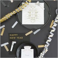 Rico Design Servietten Happy New Year weiß 33x33cm 20 Stück