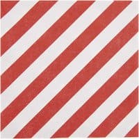 Rico Design Servietten Streifen rot-weiß 33x33cm 20 Stück