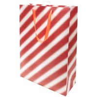 Paper Poetry Geschenktüte XXL Streifen rot-weiß 50x70x20cm