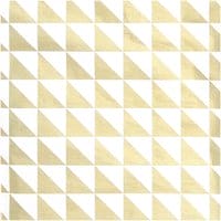 Paper Poetry Seidenpapier Dreiecke gold-weiß 50x70cm