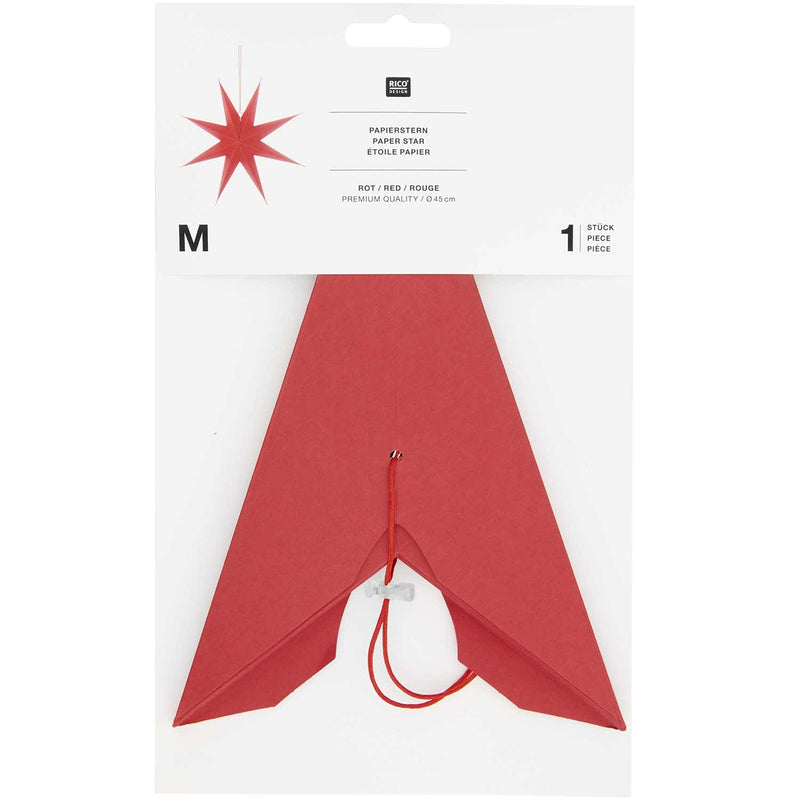 Papierstern, rot, FSC MIX