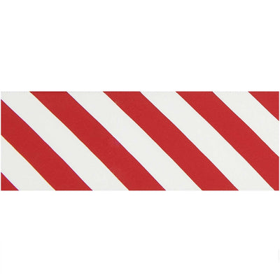 Satinband Streifen, rot/weiß